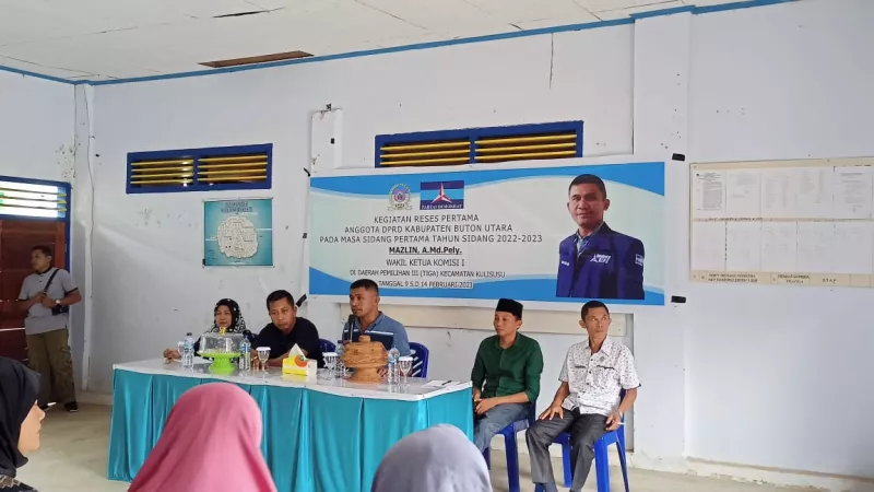 Anggota DPRD Butur, Mazlin, Siap Kawal Aspirasi Warga Kelurahan Lakonea
