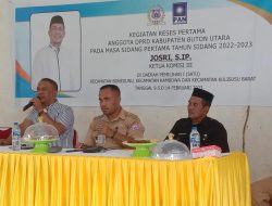 Legislator Butur, Josri, Jemput Aspirasi Masyarakat Kelurahan Buranga dan Tatombuli