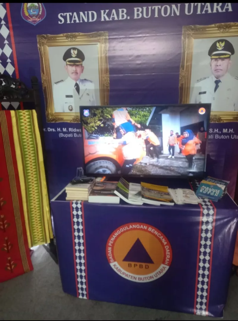 Butur Bangun Stand, Meriahkan Pameran Kebencanaan Bulan PRB