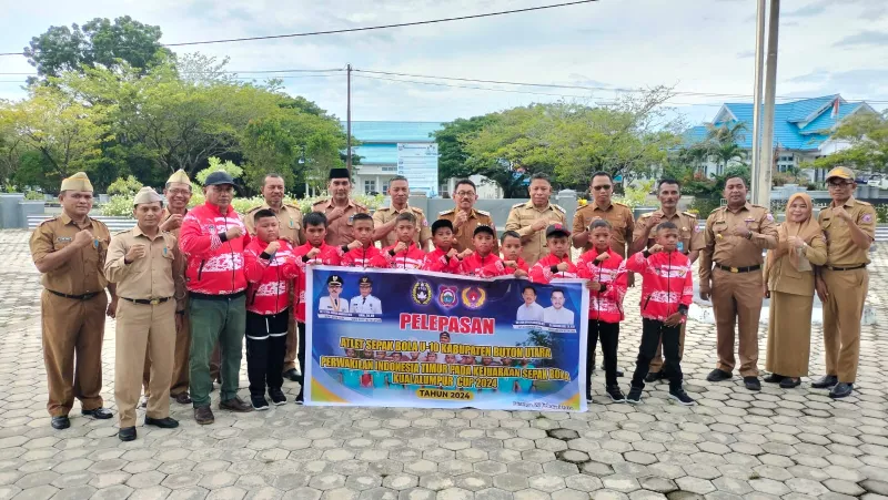 Ridwan Zakaria Lepas Tim Sepak Bola U-10 Berlaga di Malaysia