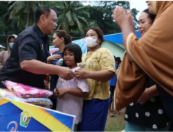 Pj Gubernur Sultra Sambangi Korban Banjir di Kota Kendari