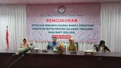 Pelantikan DWP, Bupati Buton: Bersinergi Untuk Pembangunan Daerah