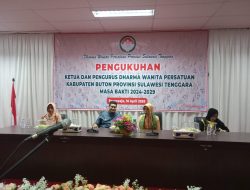 Pelantikan DWP, Bupati Buton: Bersinergi Untuk Pembangunan Daerah