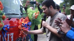 Bupati Buton Alvin Resmikan Mobil Damkar 