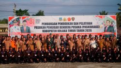 Bupati Yosep Sahaka Buka Diklat dan Pemondokan Paskibraka Tahun 2026